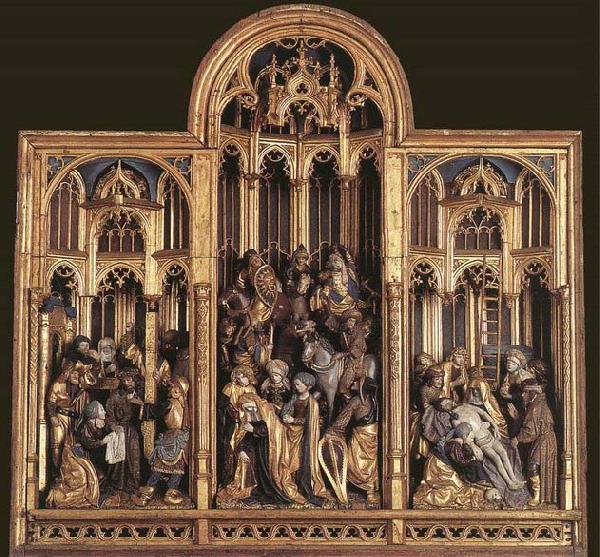 unknow artist Passion Altarpiece oil painting image